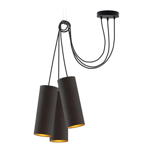 Lampa wisząca do jadalni VIZELA T3 GOLD  Lysne