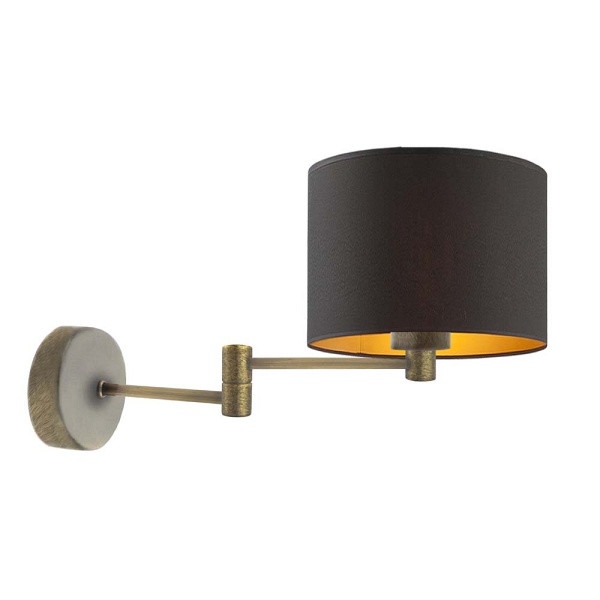 Kinkiet Nowoczesny  do sypialni BRAGE GOLD  Lysne