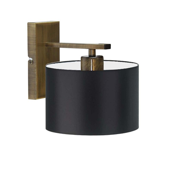 Kinkiet Czarny  SPLIT  Lysne