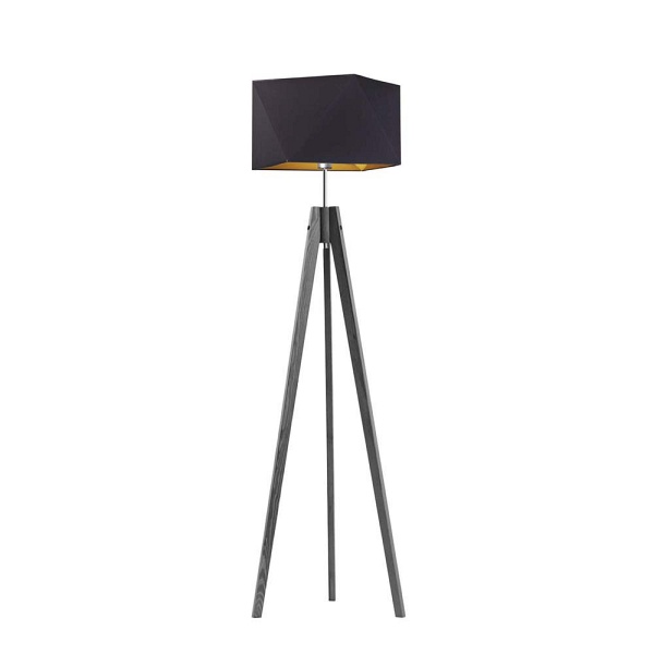 Lampa Nowoczesna  podłogowa do sypialni LAGOS GOLD  Lysne