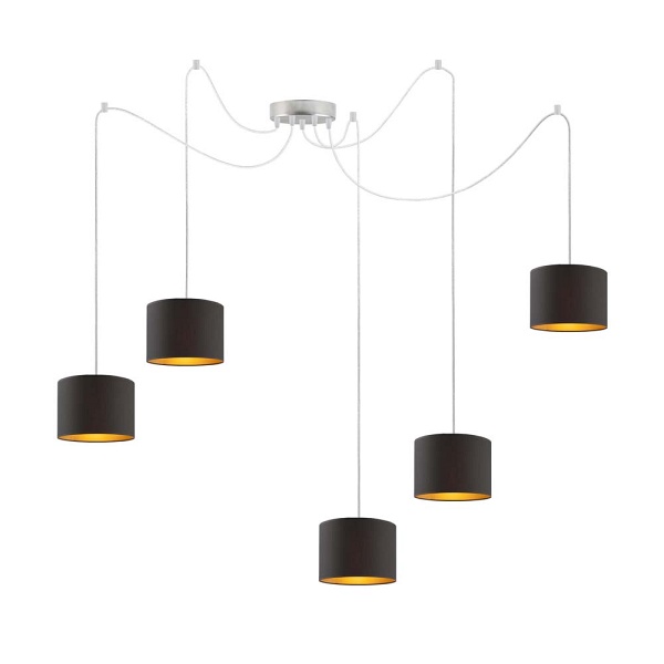 Lampa Wisząca  pająk WAIKIKI W5 GOLD  Lysne