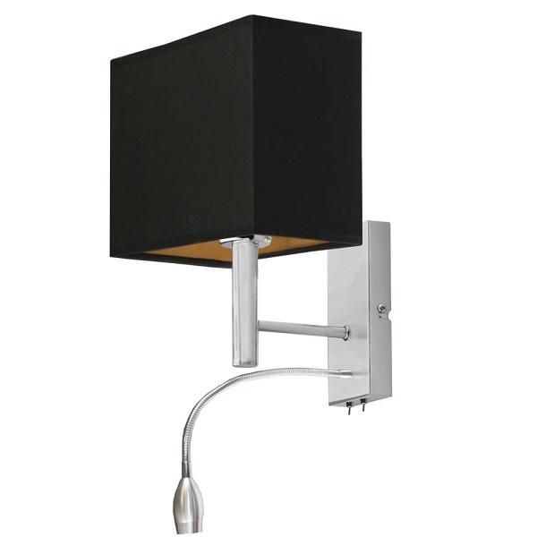 Kinkiet ścienny do sypialni ZIBO GOLD  Lysne