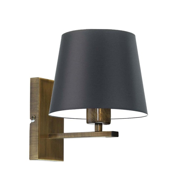 Kinkiet Nowoczesny czarny  HVAR  Lysne