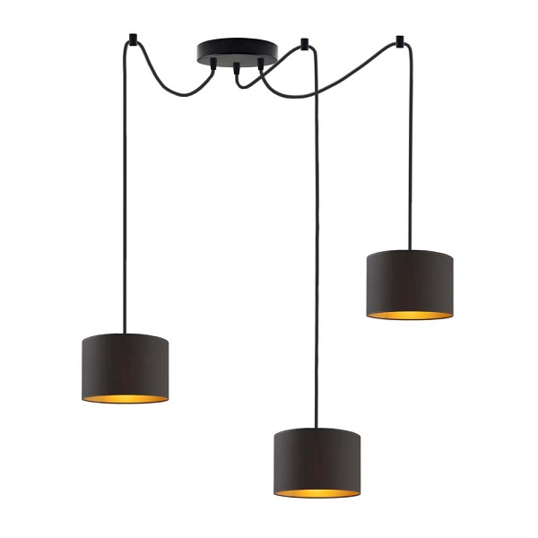 Lampa Nowoczesna  wisząca pająk WAIKIKI W3 GOLD  Lysne