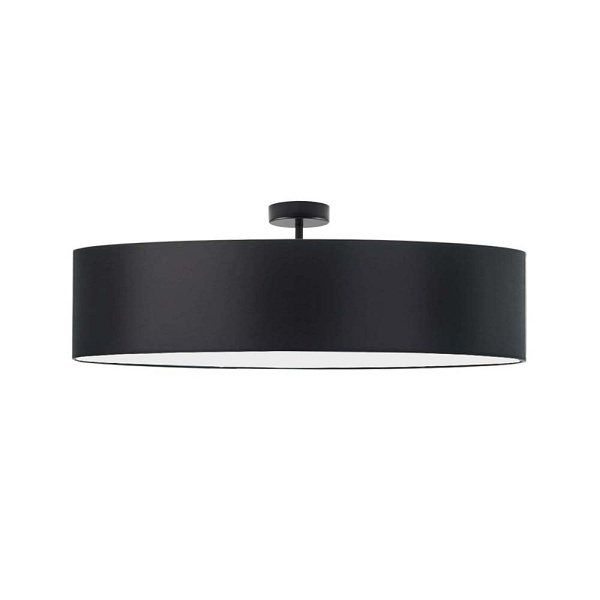 Plafon Nowoczesna iera GRENADA  fi - 80 cm - kolor czarny  Lysne