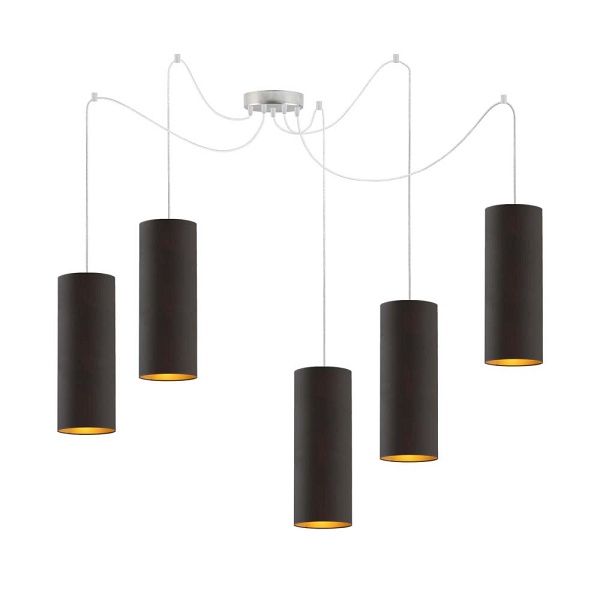 Lampa Nowoczesna  wisząca pająk VIZELA T5 GOLD  Lysne