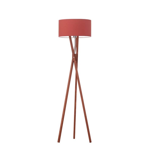 Lampa podłogowa z drewna ELX  Lysne