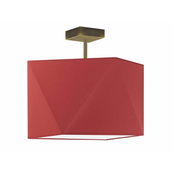 Żyrandol Nowoczesny żyrandol SINTRA fi - 50 cm - kolor czerwony  Lysne