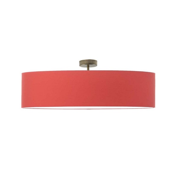 Lampa sufitowa GRENADA  fi - 80 cm - kolor czerwony  Lysne