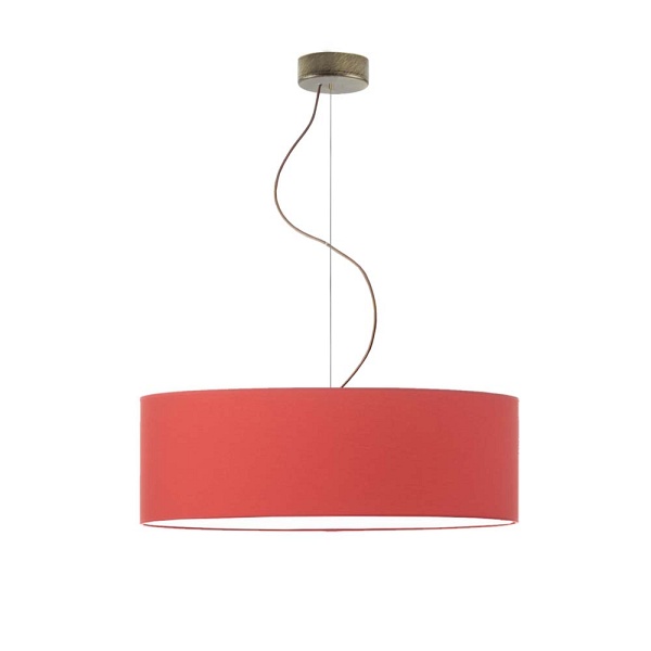 Lampa wisząca z regulacją wysokości HAJFA fi - 60 cm - kolor czerwony  Lysne