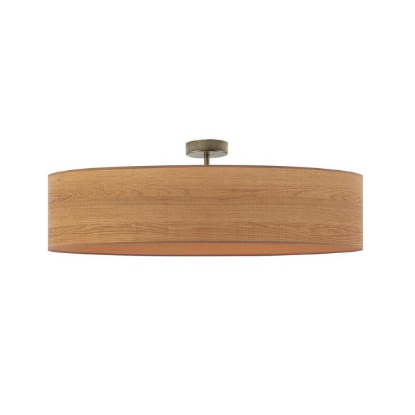 Żyrandol Fornirowy żyrandol do kuchni GRENADA ECO fi - 80 cm ECO - kolor dąb sonoma  Lysne