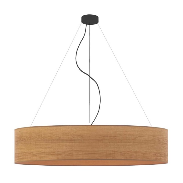 Lampa wisząca z regulacją wysokości PORTO ECO fi - 100 cm - kolor dąb sonoma  Lysne