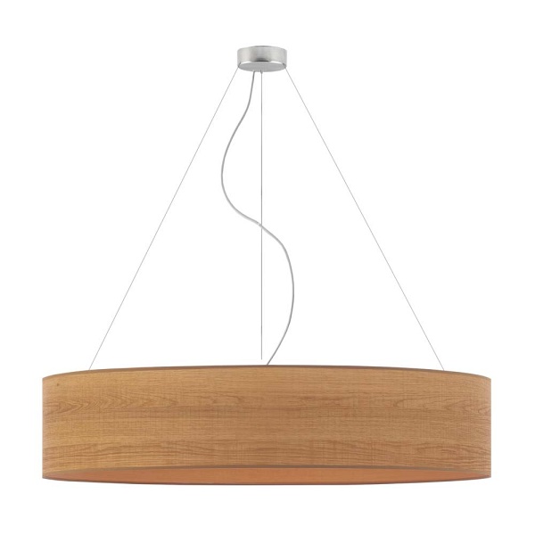 Lampa wisząca z regulacją wysokości PORTO ECO fi - 100 cm - kolor dąb sonoma  Lysne