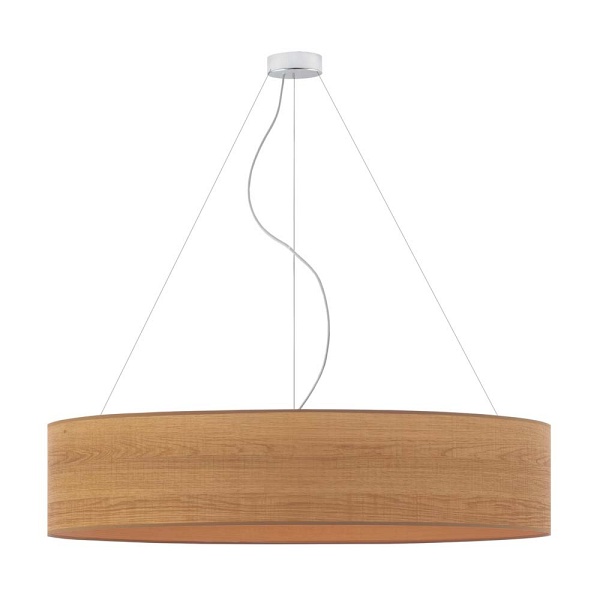 Lampa wisząca z regulacją wysokości PORTO ECO fi - 100 cm - kolor dąb sonoma  Lysne