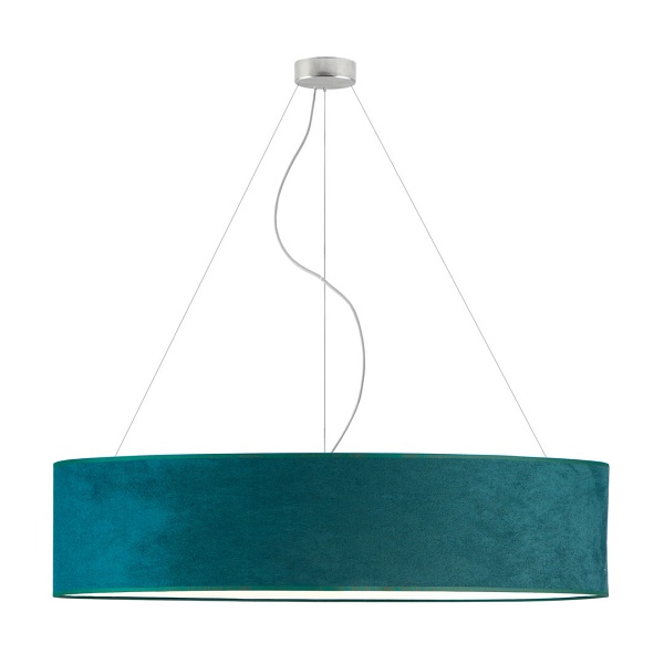 Lampa wisząca nad stół PORTO VELUR fi - 100 cm - kolor zieleń butelkowa  Lysne