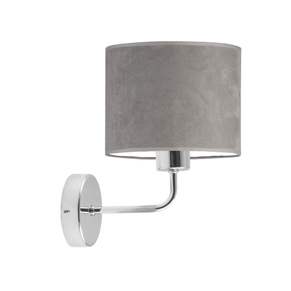 Kinkiet na białym stelażu MODENA VELUR  Lysne