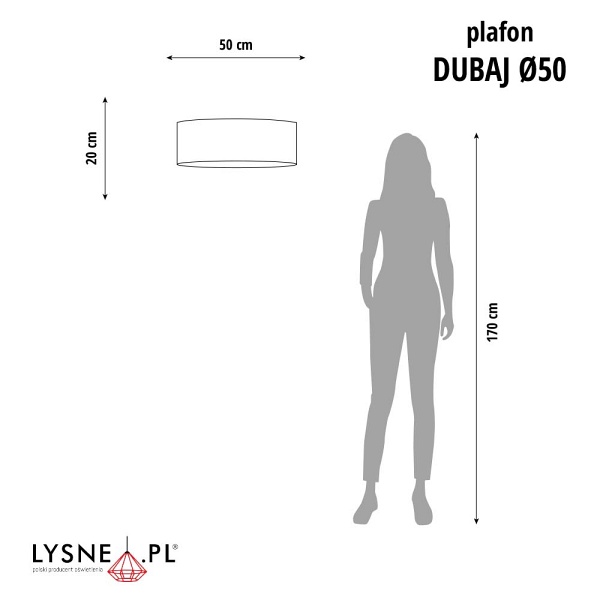 Plafoniera DUBAJ VELUR fi - 50 cm   Lysne