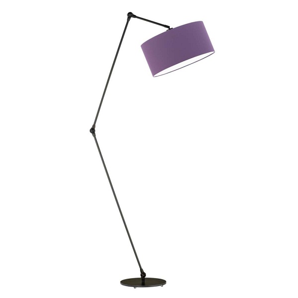 Lampa stojąca z kloszem w kształcie walca BARI  Lysne