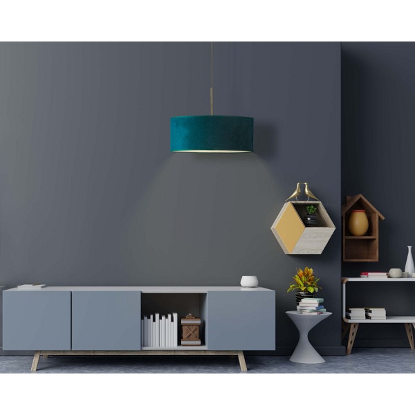 Lampa Klasyczna  welurowa SINTRA VELUR fi - 30 cm  Lysne