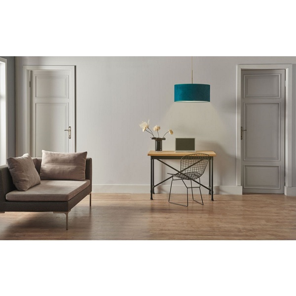 Lampa welurowa wisząca SINTRA VELUR fi - 40 cm - kolor zieleń butelkowa  Lysne