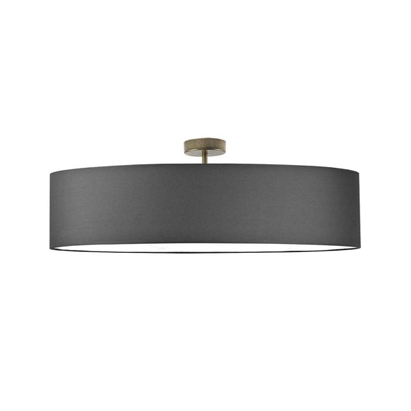 Lampa Nowoczesna  sufitowa GRENADA  fi - 80 cm - kolor grafitowy  Lysne