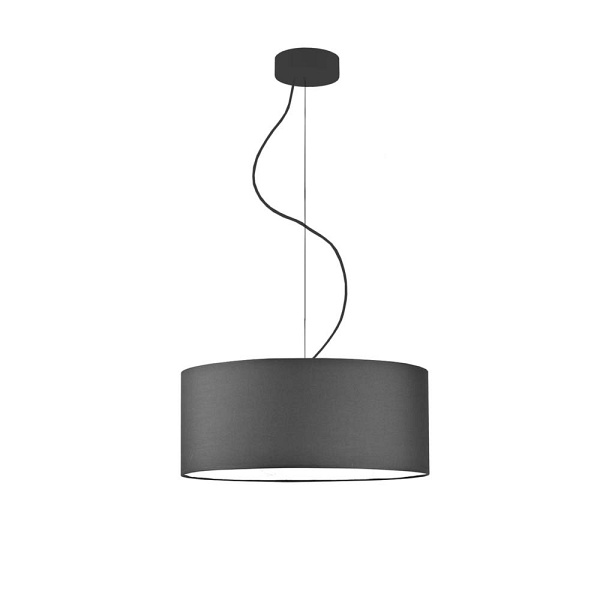 Lampa wisząca do salonu HAJFA fi - 40 cm - kolor grafitowy  Lysne