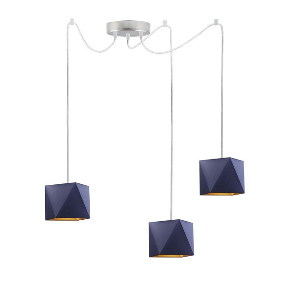 Lampa Designerska  wisząca KANO D3 GOLD  Lysne
