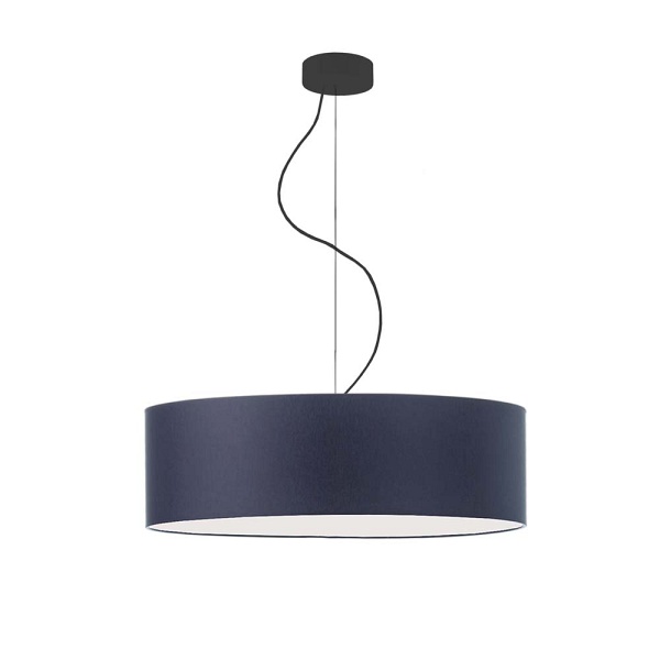 Żyrandol Nowoczesny żyrandol HAJFA fi - 60 cm - kolor granatowy  Lysne