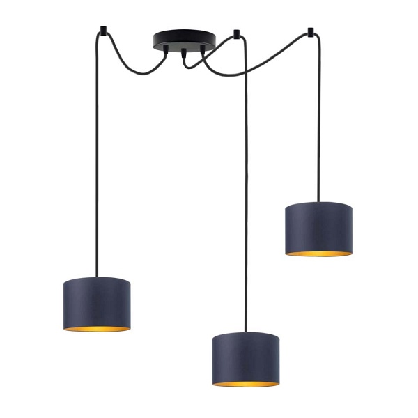 Lampa Nowoczesna  wisząca pająk WAIKIKI W3 GOLD  Lysne