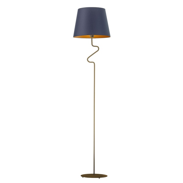 Lampa Designerska  stojąca do salonu FOGO GOLD  Lysne