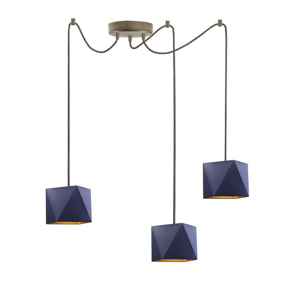 Lampa sufitowa z regulowaną wysokością KANO D3 GOLD  Lysne