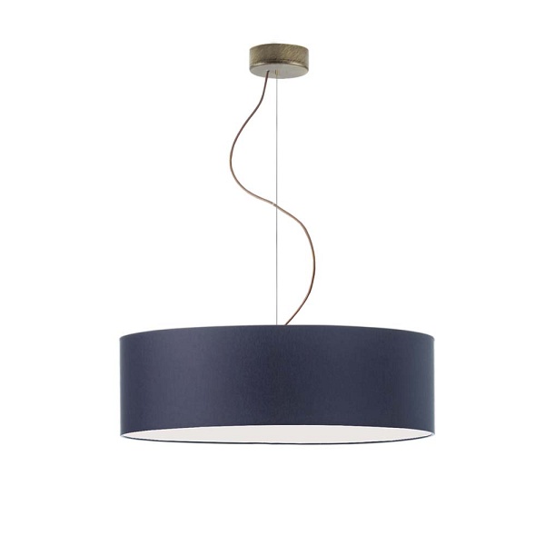 Żyrandol Nowoczesny żyrandol HAJFA fi - 60 cm - kolor granatowy  Lysne