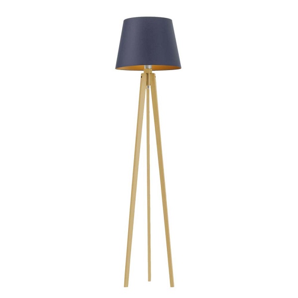 Lampa podłogowa trójnóg CURACAO GOLD  Lysne