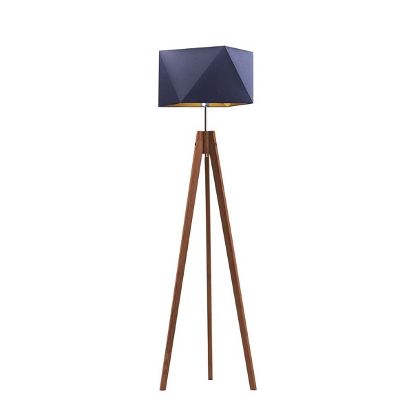 Lampa podłogowa do salonu LAGOS GOLD  Lysne