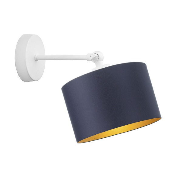 Designerska oprawa ścienna w białym kolorze TETE GOLD  Lysne