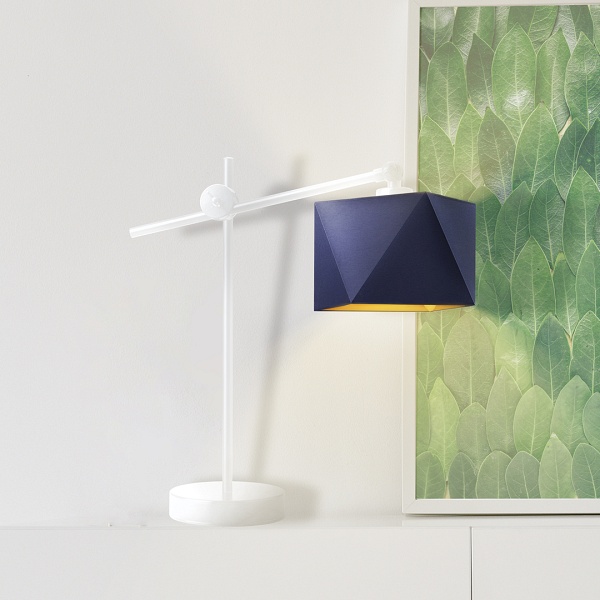 Lampka stołowa ze złotym wnętrzem BELO GOLD  Lysne