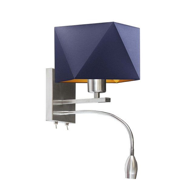 Oświetlenie ścienne z panelem LED MESSA GOLD  Lysne