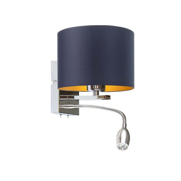 Oświetlenie ścienne z panelem LED SENEGAL GOLD  Lysne