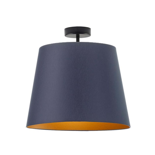 Oświetlenie sufitowe SINTRA fi - 40 cm - kolor granatowy  Lysne