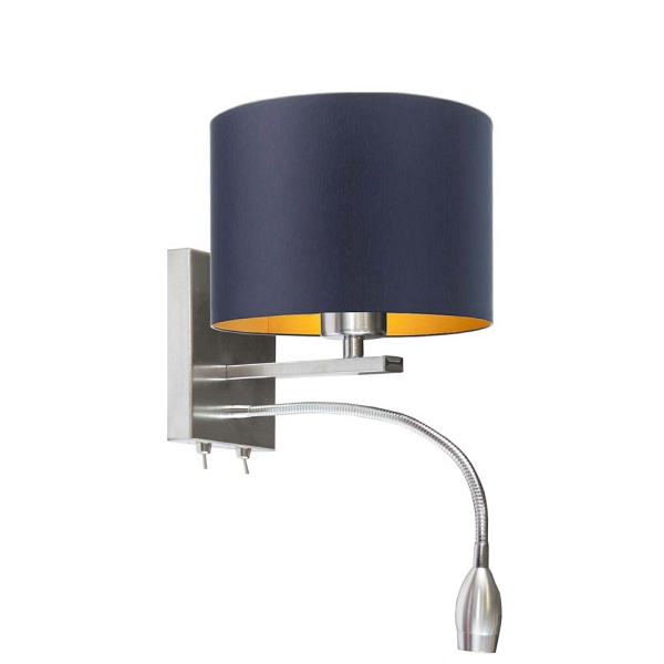 Oświetlenie ścienne z panelem LED SENEGAL GOLD  Lysne