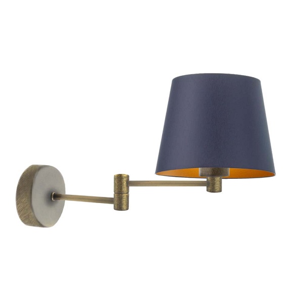 Lampa ścienna do sypialni LUGO GOLD  Lysne