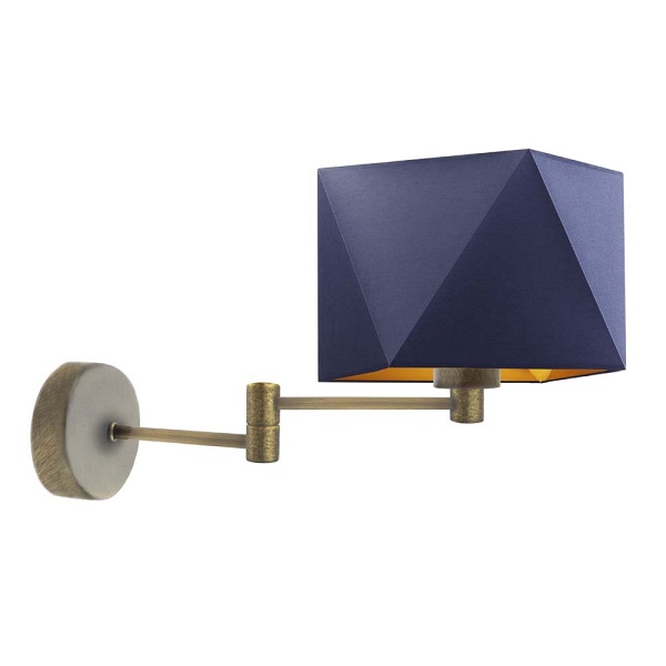 Lampa ścienna na wysięgniku HANOI GOLD  Lysne
