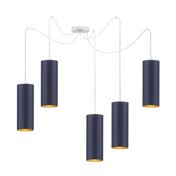 Lampa Designerska  wisząca pająk VIZELA T5 GOLD  Lysne