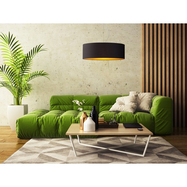 Lampa wisząca do salonu HAJFA GOLD fi - 30 cm  Lysne