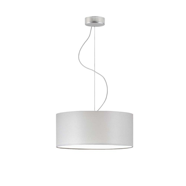 Lampa wisząca z regulowaną długością przewodu HAJFA fi - 40 cm - kolor jasny szary  Lysne