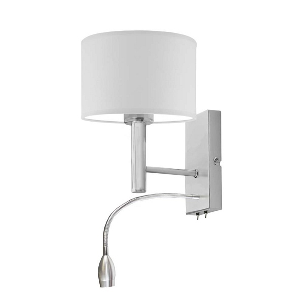 Kinkiet do sypialni FLORYDA ECO z peszlem ledowym  Lysne