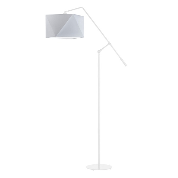 Lampa stojąca na czarnym stelażu COLMA  Lysne