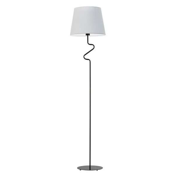 Lampa Czarna  stojąca FOGO  Lysne