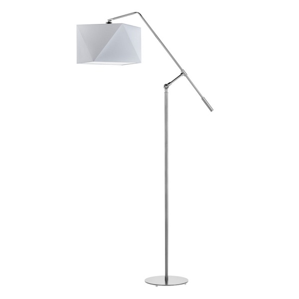 Lampa stojąca na czarnym stelażu COLMA  Lysne