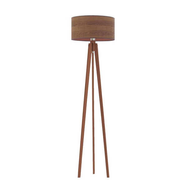 Lampa Drewniana  podłogowa do sypialni MIAMI ECO  Lysne